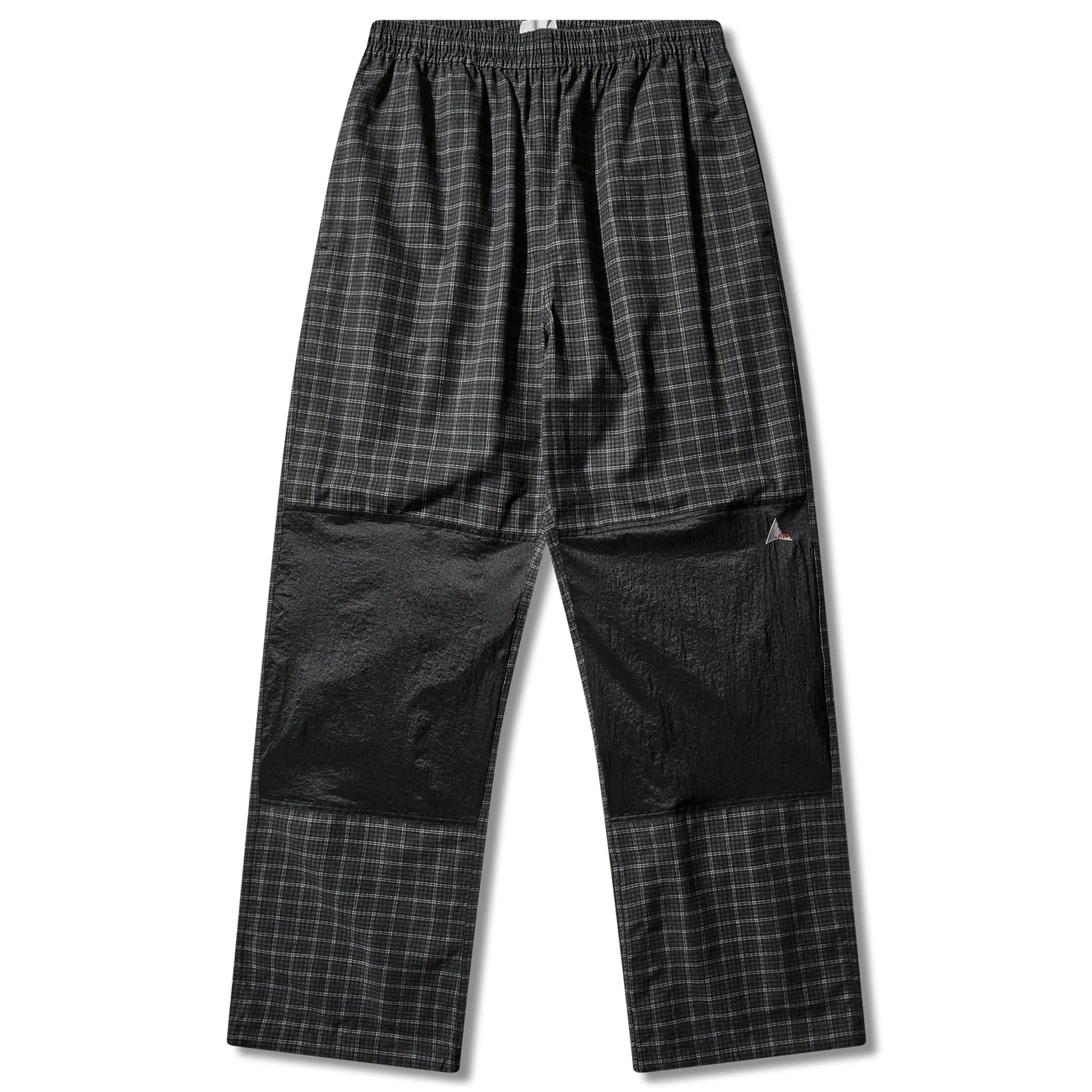 ROA - Aair Floweave Printed Check Elasticated Waistband Pants