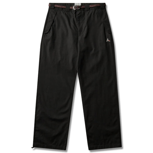 ROA Centipede Buckle Chino Pant Black フロントデザイン パンツ 全体ビュー