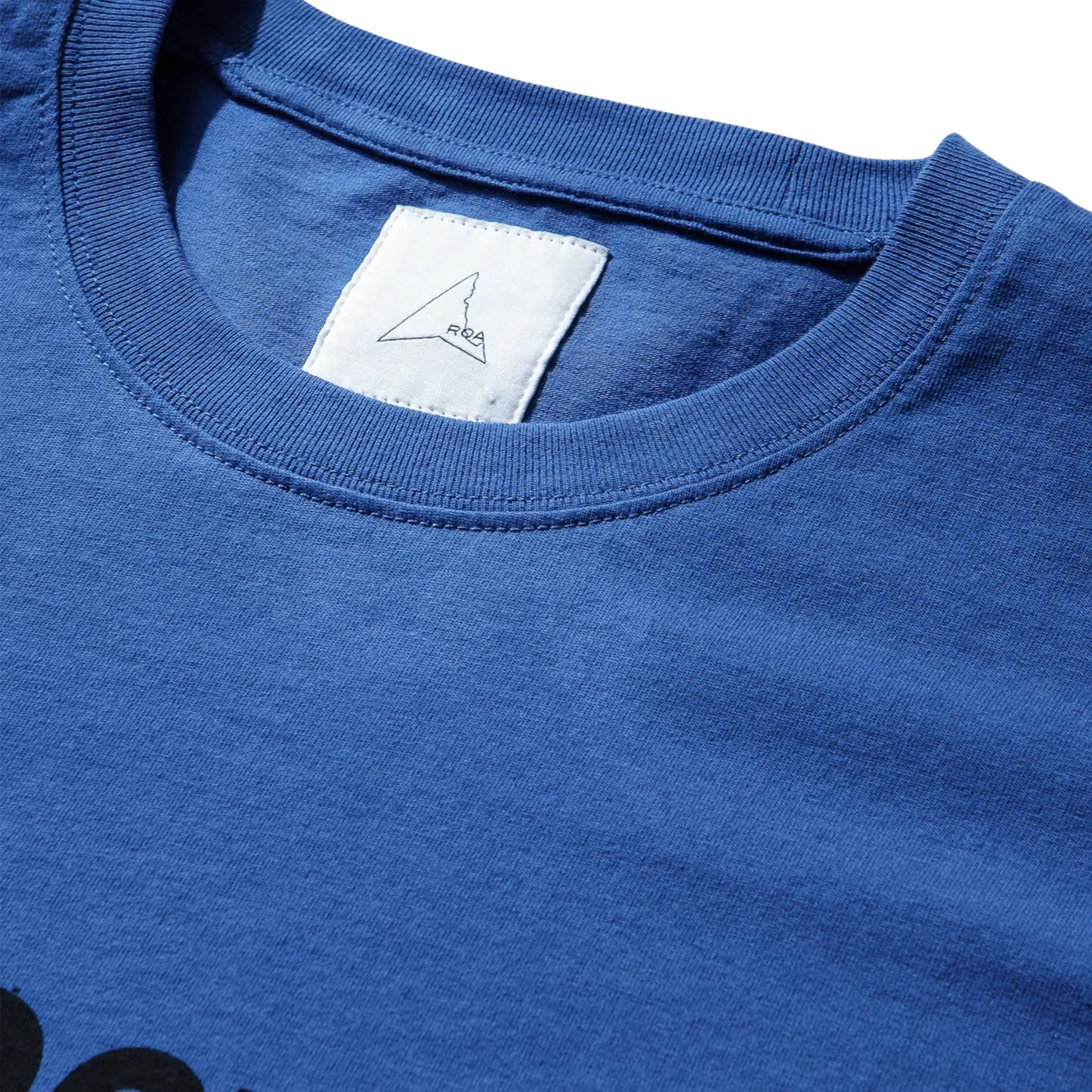 ROA Cold T-Shirt Blue ネックディテール リブ仕様
