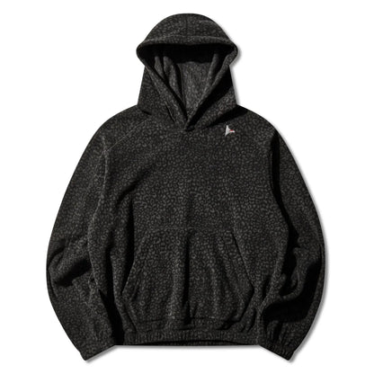 ROA DROWI Polar Fleece Hoodie Leo Black 商品画像 正面
