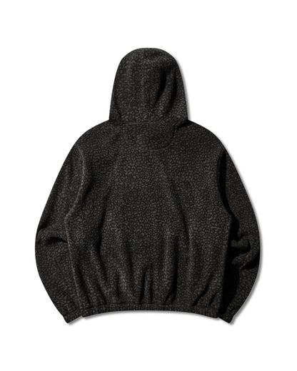 ROA DROWI Polar Fleece Hoodie Leo Black 商品画像 背面