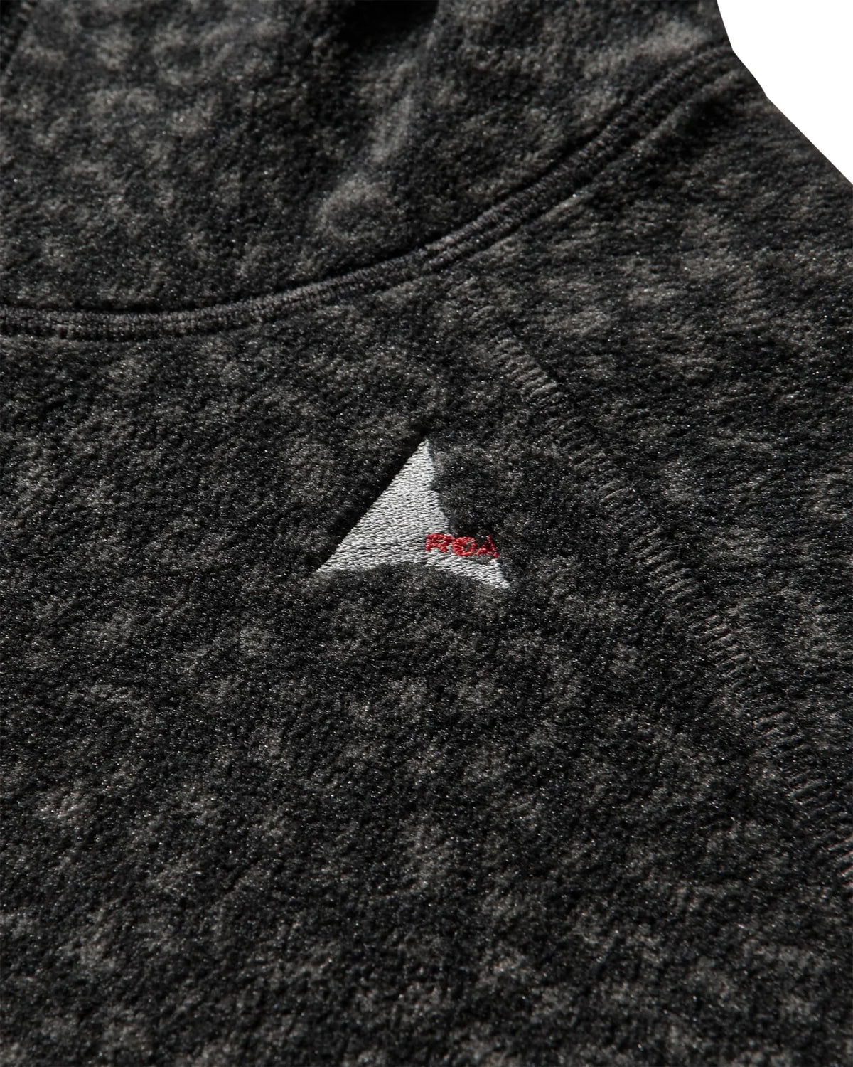 ROA DROWI Polar Fleece Hoodie Leo Black 商品画像 ロゴディテール