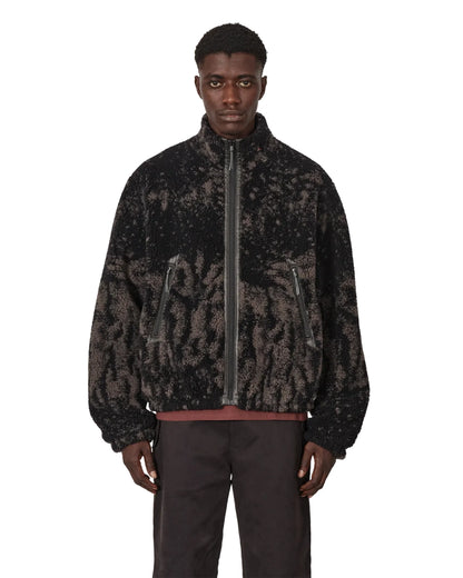 ROA EWE Furry Jacket Fuzzy Dark Brown 着用イメージ 正面
