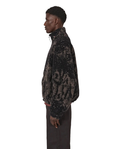 ROA EWE Furry Jacket Fuzzy Dark Brown 着用イメージ 側面