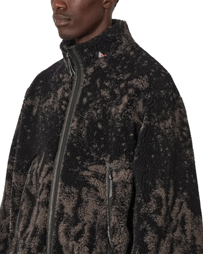 ROA EWE Furry Jacket Fuzzy Dark Brown 胸元ディテール