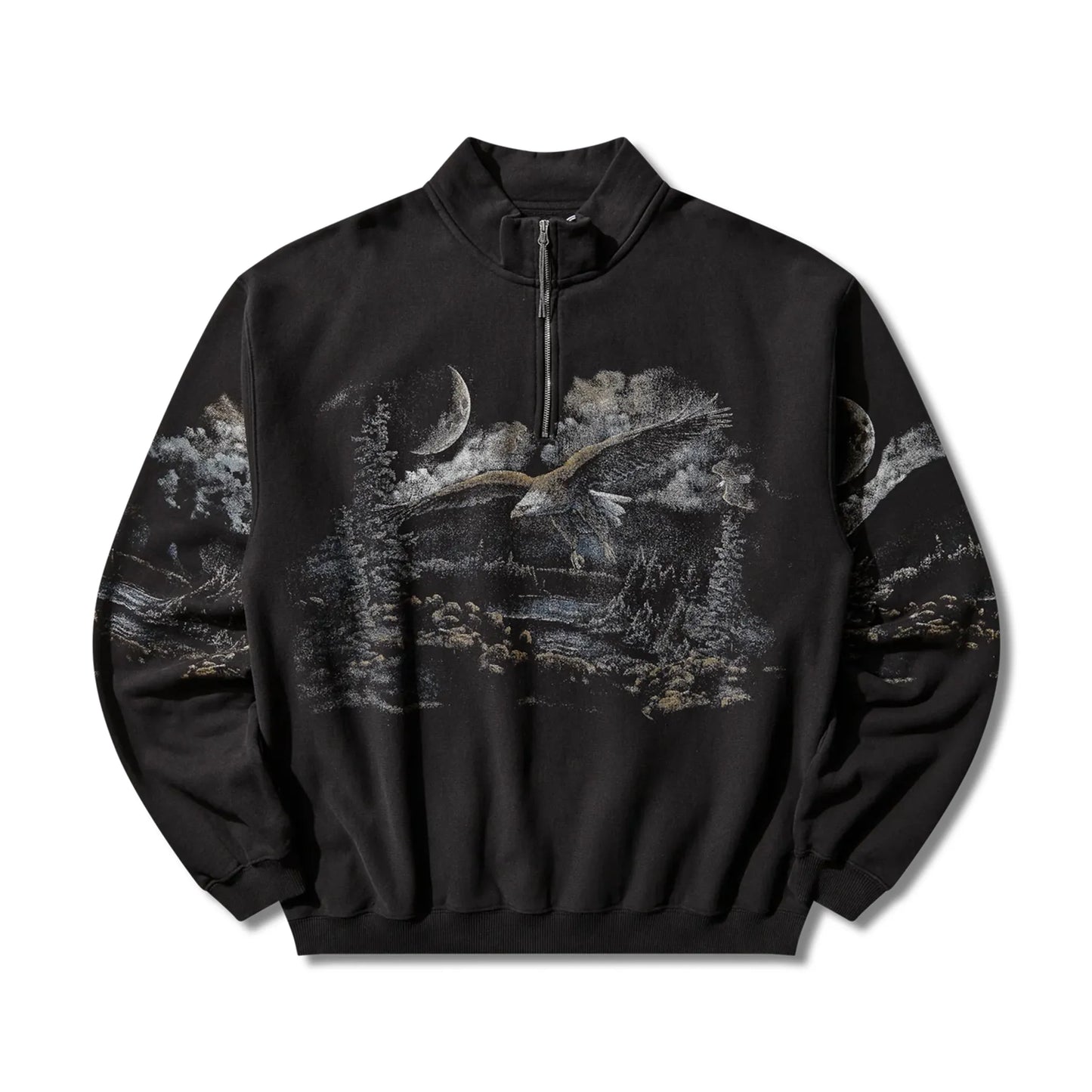 Half Zip Sweat (Gray)（ずっと真夜中でいいのに。） Half Zip Sweat (Gray) - ZUTOMAYO MART