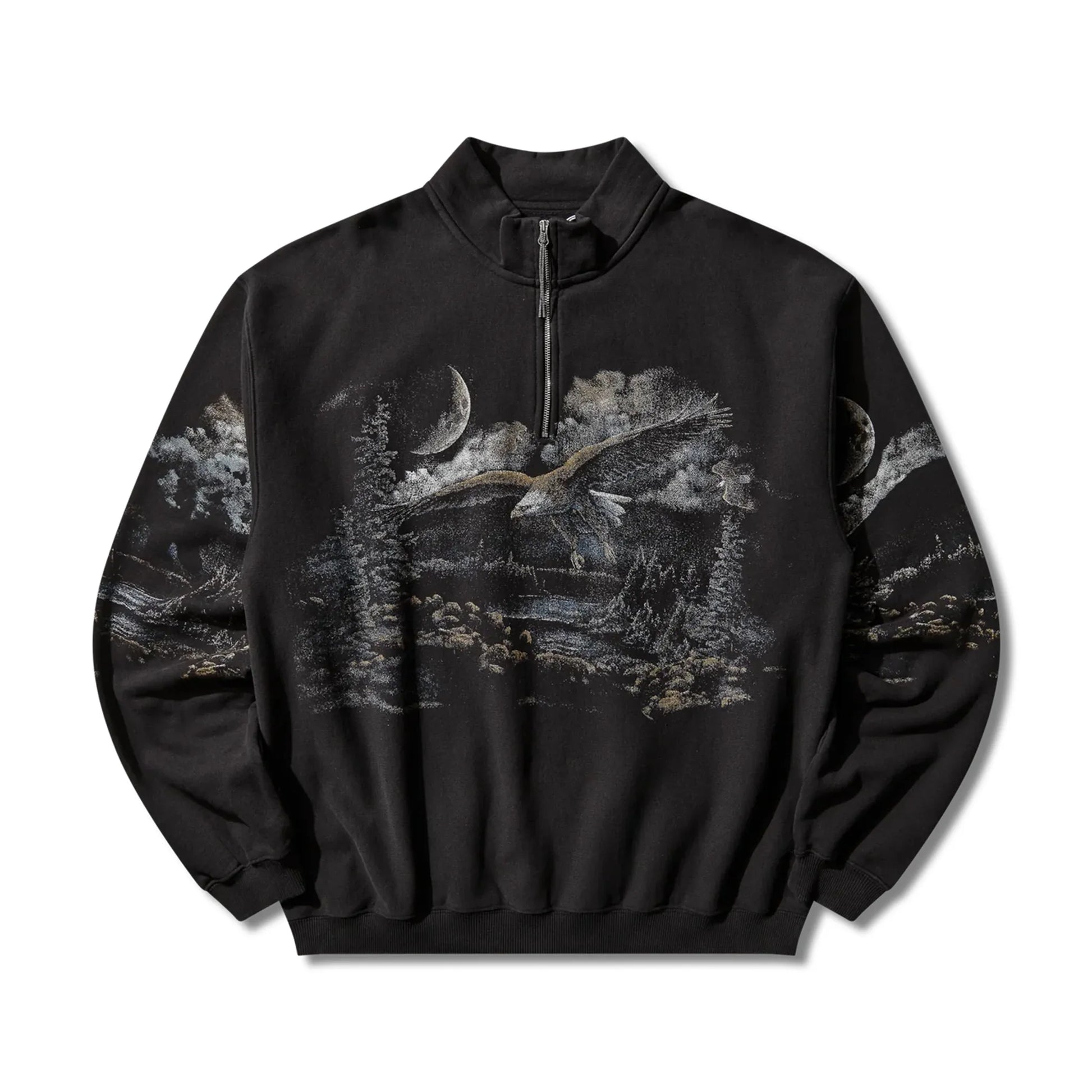 ROA - Fai Half Zip Sweater Washed Black – STUDY SHOWROOM STORE