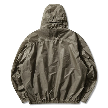 ROA Glasslike 3L 10K Waterproof Jacket Sage Green バックデザイン 背面シルエット