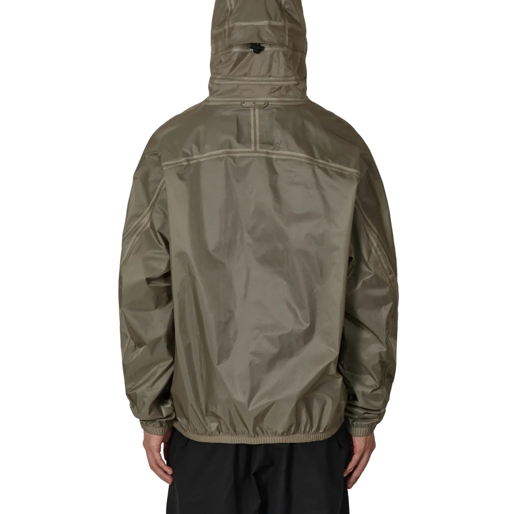 ROA Glasslike 3L 10K Waterproof Jacket Sage Green 着用イメージバックシルエット