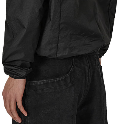 ROA HUE Packable Wind Jacket Black 着用画像 袖口裾部分詳細