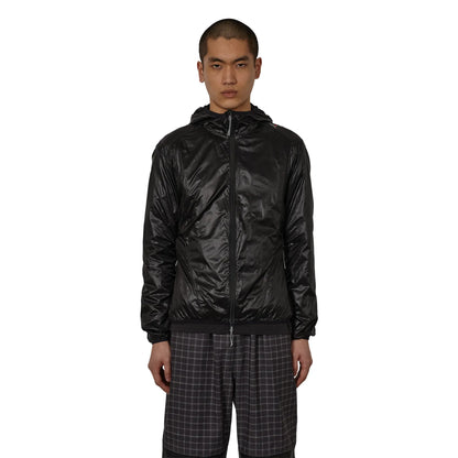 ROA HUE Packable Wind Jacket Black 着用イメージ フロントスタイル メンズコーディネート