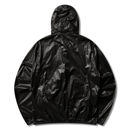 ROA HUE Packable Wind Jacket Black バックデザイン 背面シルエット