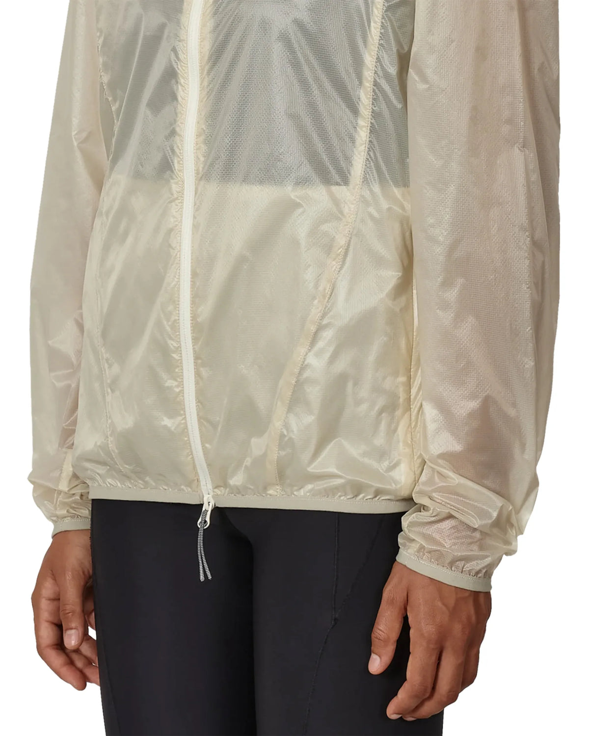 ROA HUE Packable Wind Jacket Dirty White 裾口袖ディテール