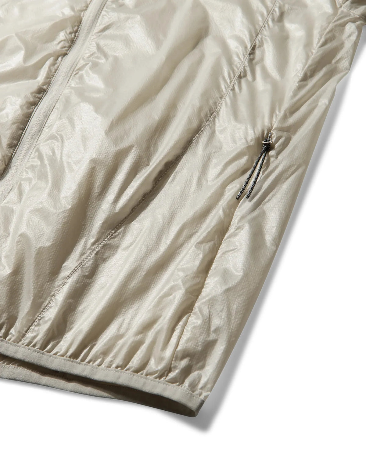 ROA HUE Packable Wind Jacket Dirty White ポケットディテール