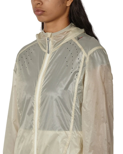 ROA HUE Packable Wind Jacket Dirty White 胸元ディテール