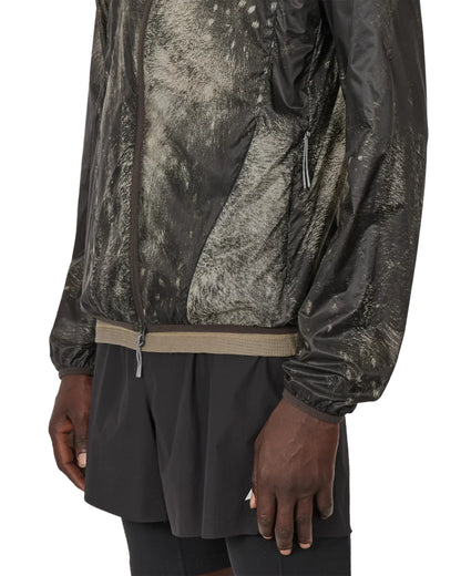 ROA HUE Packable Wind Jacket Fuzzy Dark Brown 裾口袖ディテール