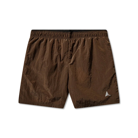 ROA Helder 5 Inch Shorts Brown フロントデザイン ショーツ 全体ビュー