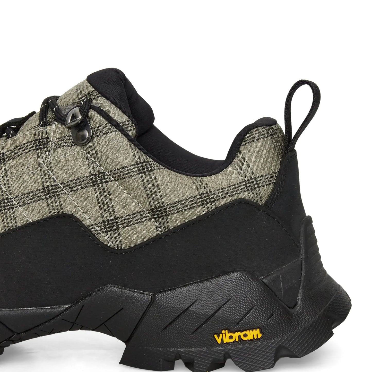 ROA Katharina Taupe/Black Check かかとディテール