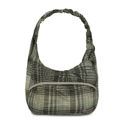 ROA LAKI Packable Knot Bag Black/Green フロントデザイン ショルダーバック 全体ビュー
