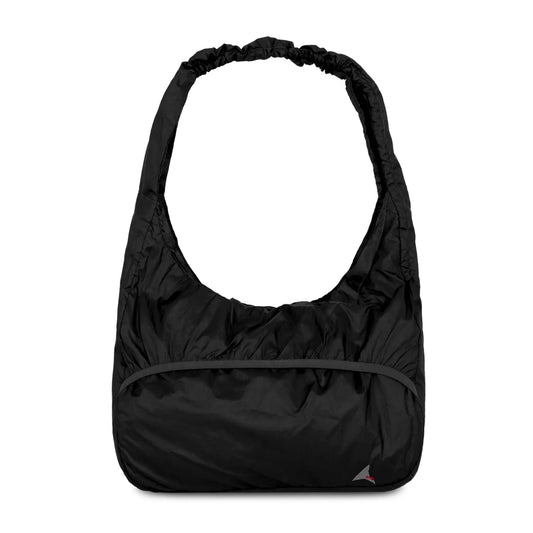 ROA LAKI Packable Knot Bag Black フロントデザイン ショルダーバック 全体ビュー