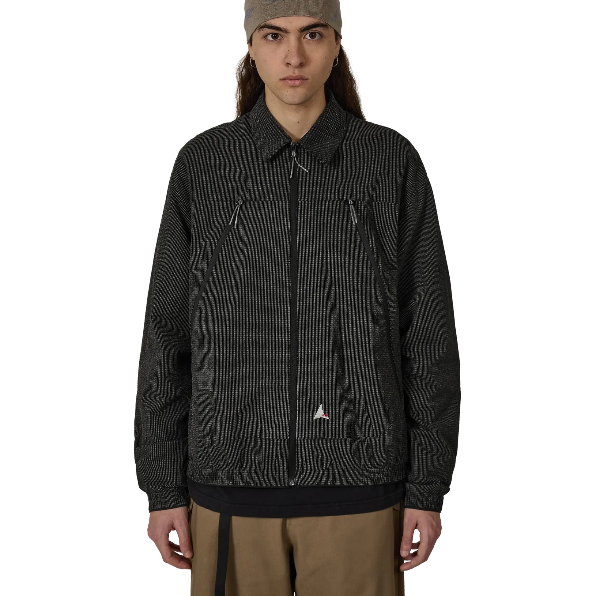 ROA LAMON Reinforced Technical Zip Up Shirt Black 着用イメージ 正面