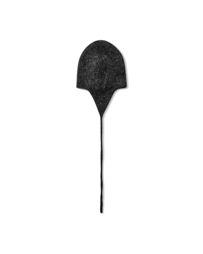 ROA LOGO Mohair Bonnet Beanie Black White 商品画像 側面 サイド モヘア