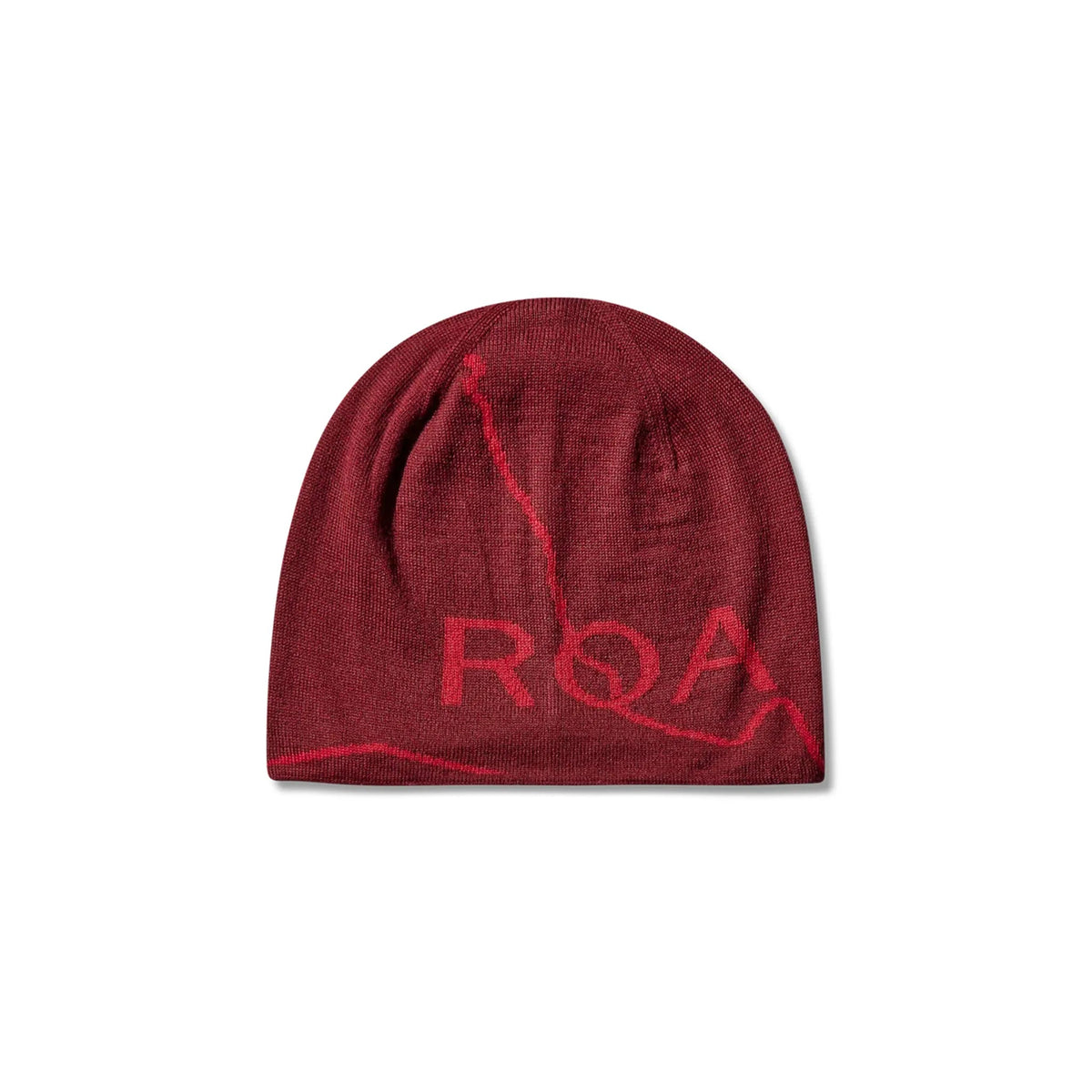 ROA LOGO Wool Beanie Burgundy 商品画像 正面