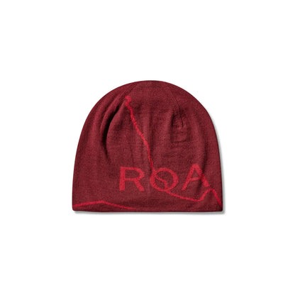 ROA LOGO Wool Beanie Burgundy 商品画像 正面