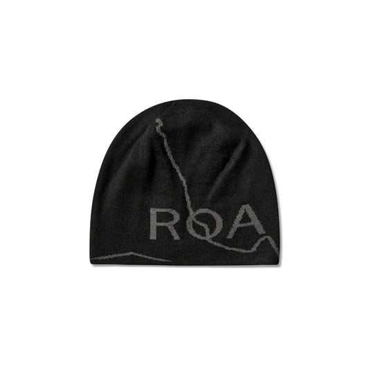 ROA LOGO Wool Beanie Deep Black 商品画像 正面