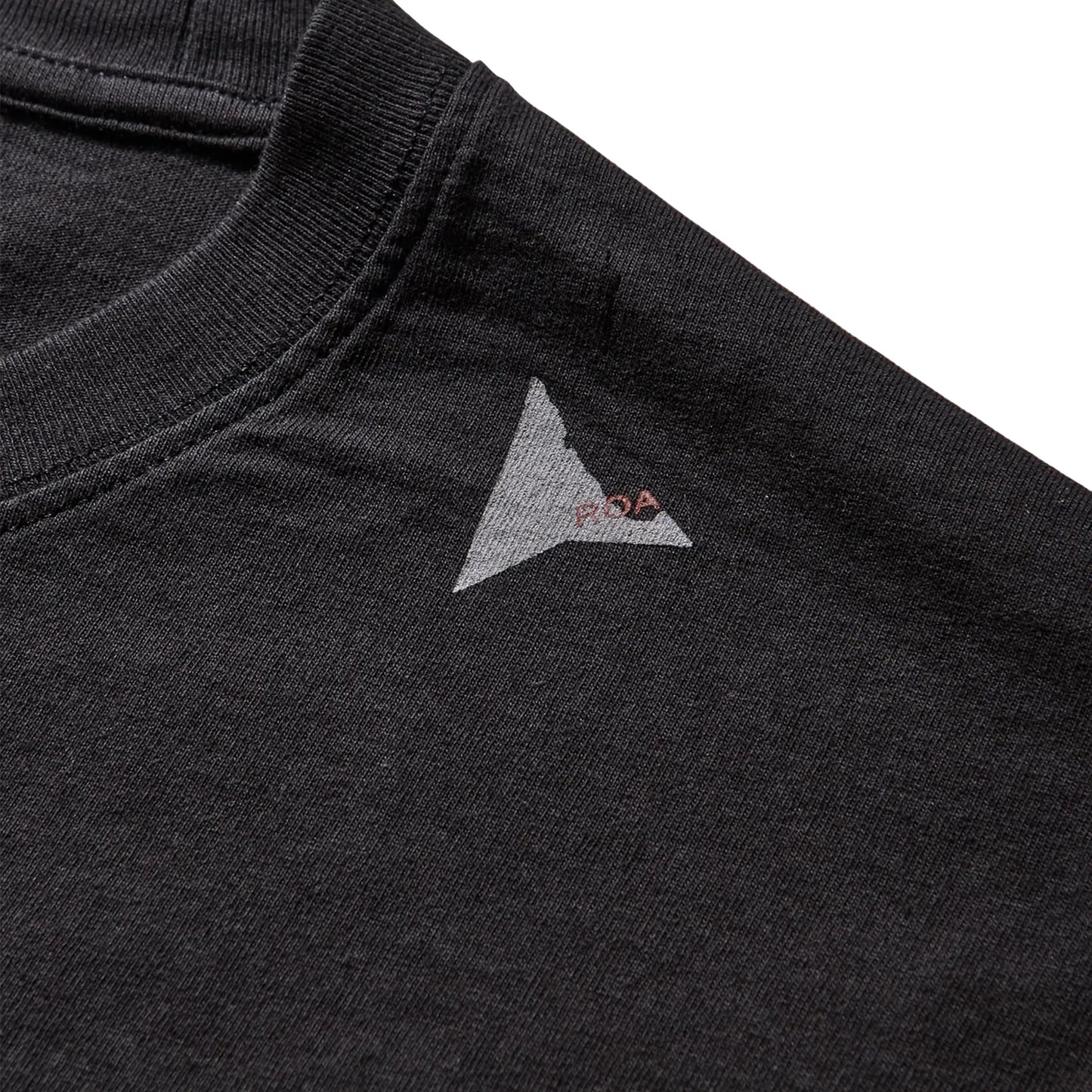 ROA Logo T-Shirt Washed Black ロゴディテール プリント仕様