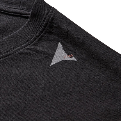 ROA Logo T-Shirt Washed Black ロゴディテール プリント仕様