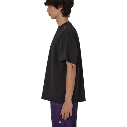 ROA Logo T-Shirt Washed Black 着用イメージ サイドシルエット フィット感