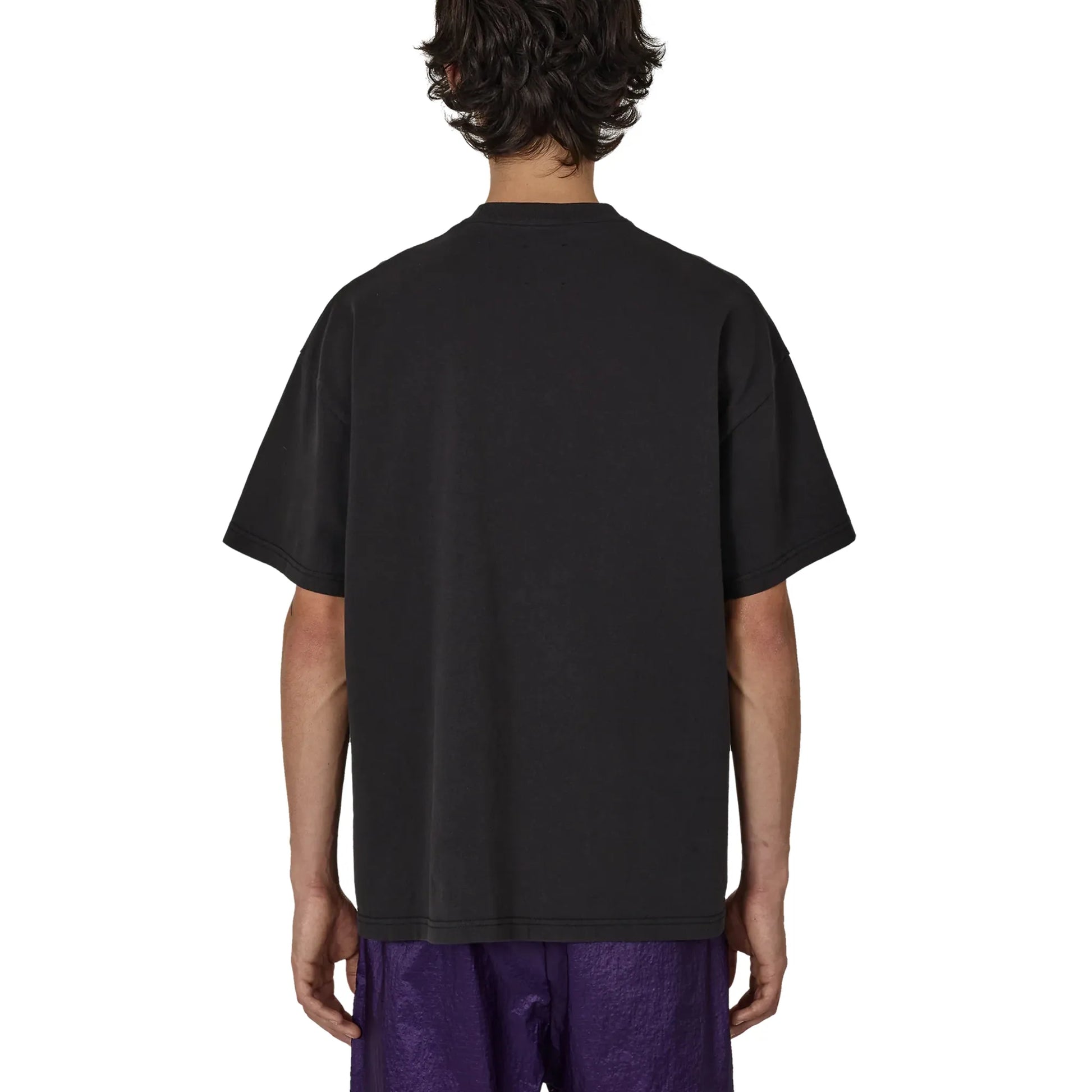 ROA Logo T-Shirt Washed Black 着用イメージ バックシルエット