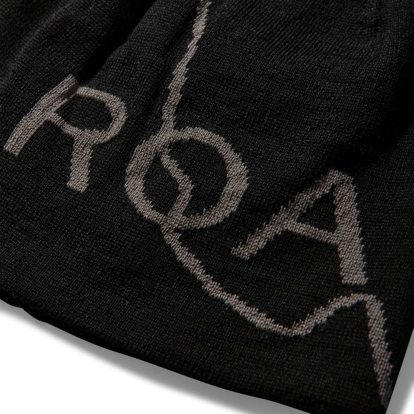 ROA Logo Wool Beanie Black ロゴディテール
