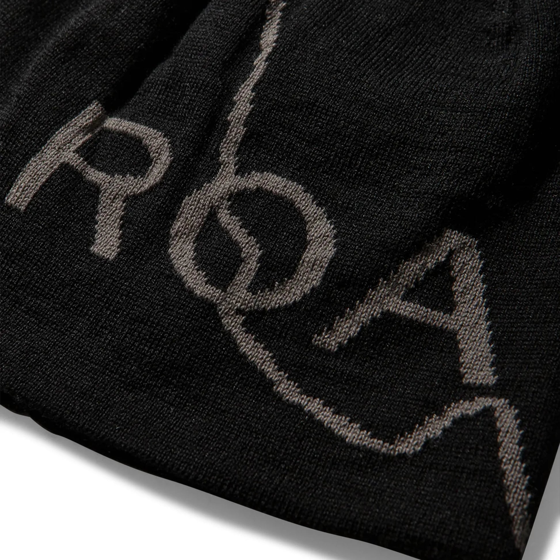 ROA - Logo Wool Beanie Black – STUDY SHOWROOM STORE