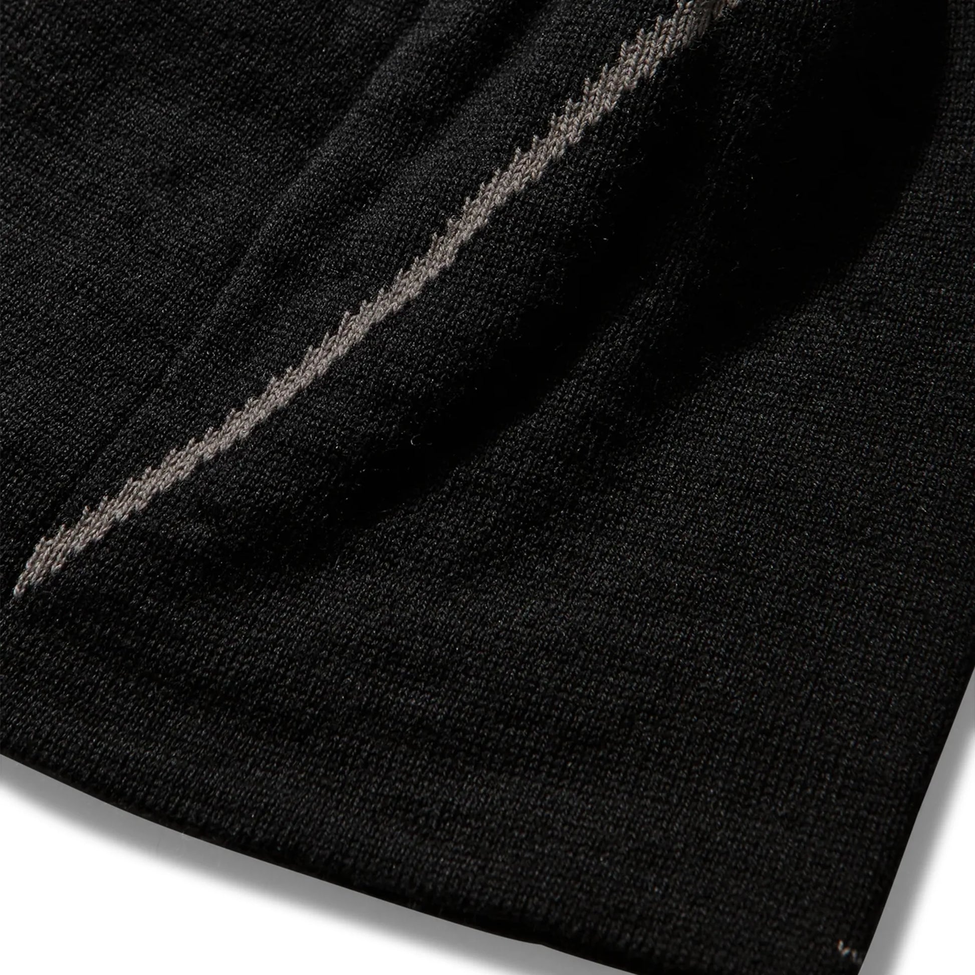 ROA Logo Wool Beanie Black 素材感 天竺ニット 素材感