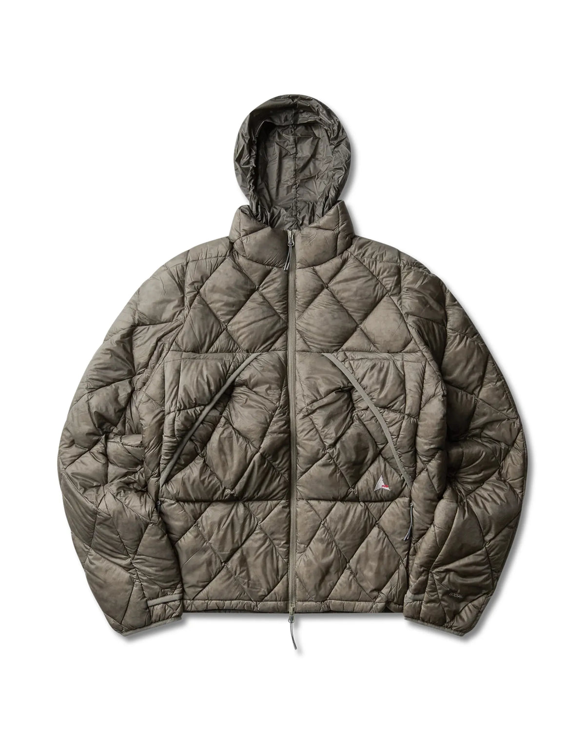 ROA NUNA 800 Fill Power Hooded Down Jacket Sage Green 収納フード