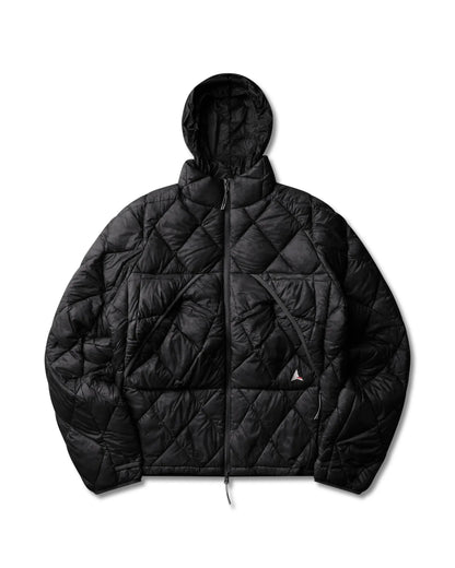 ROA Nuna 800 Fill Power Hooded Down Jacket Black 収納フード