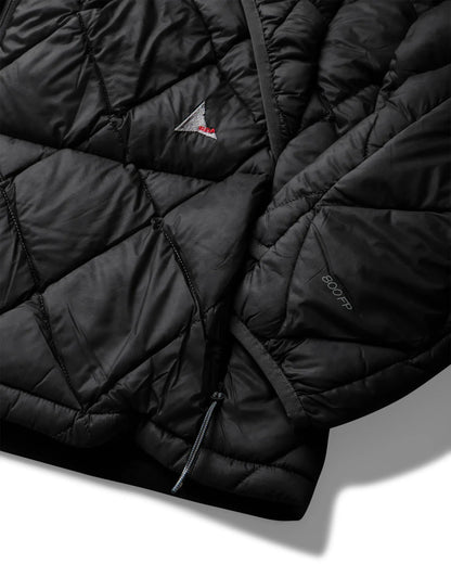 ROA Nuna 800 Fill Power Hooded Down Jacket Black 袖口ディテール