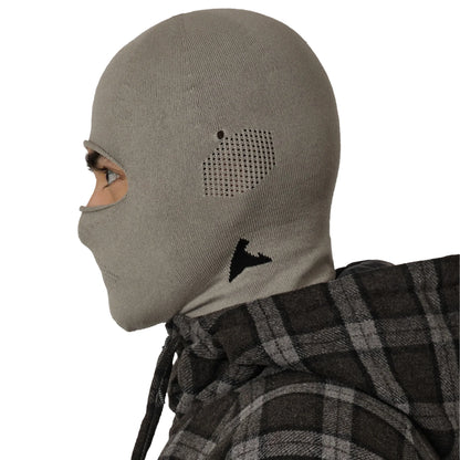 ROA OWL Seamless Biofil® Breathable Balaclava Light Grey 着用画像 側面