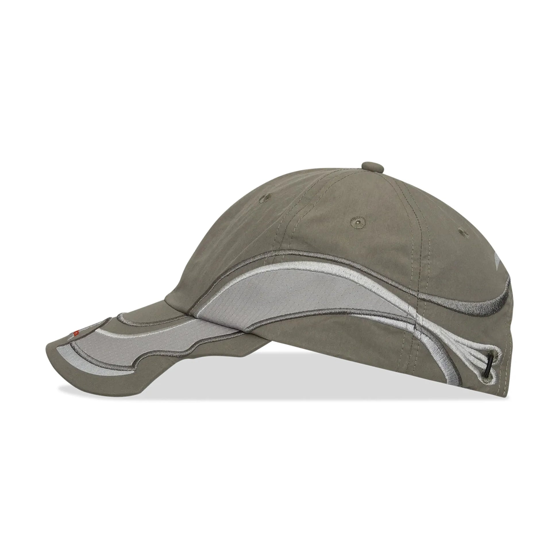ROA Pursuit 6 Panel Cap Grey サイドアングル シルエット