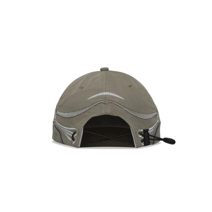 ROA Pursuit 6 Panel Cap Grey バックデザイン 背面シルエット