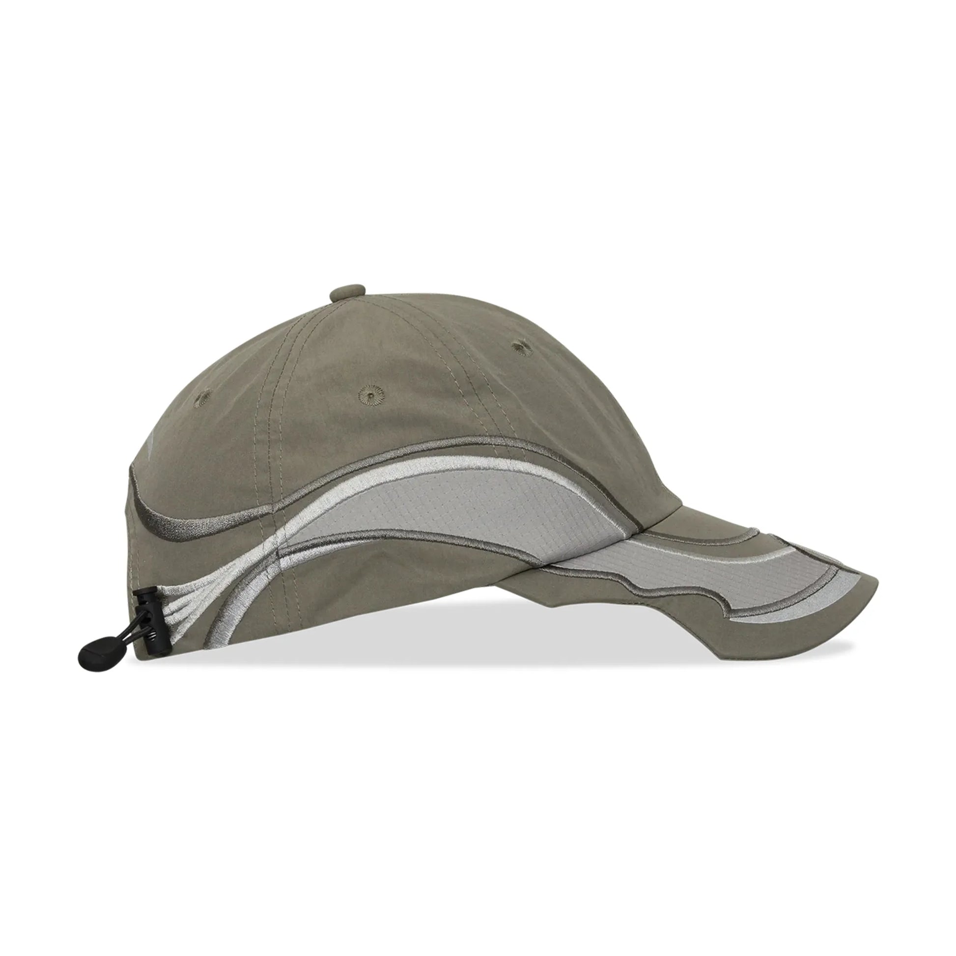 ROA Pursuit 6 Panel Cap Grey サイドアングル シルエット