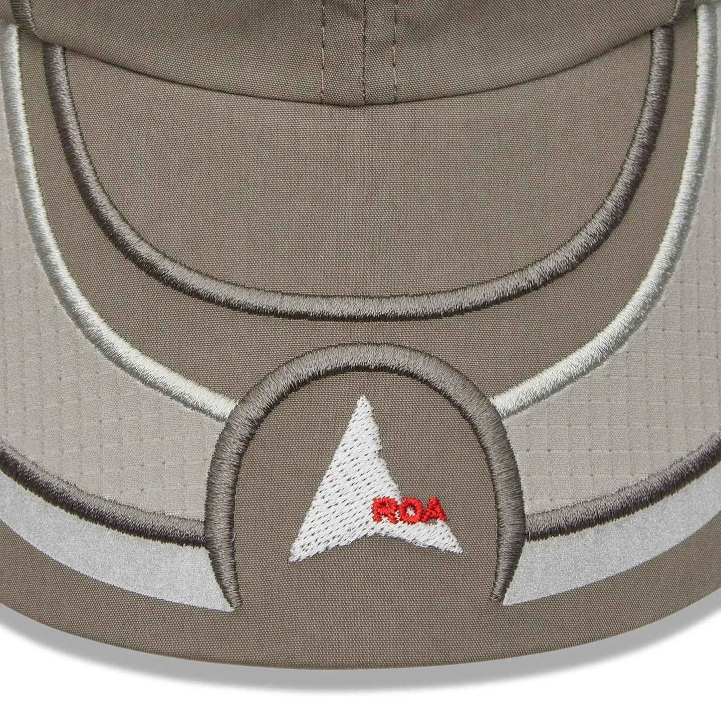 ROA Pursuit 6 Panel Cap Grey ロゴデイテール 刺繍仕様