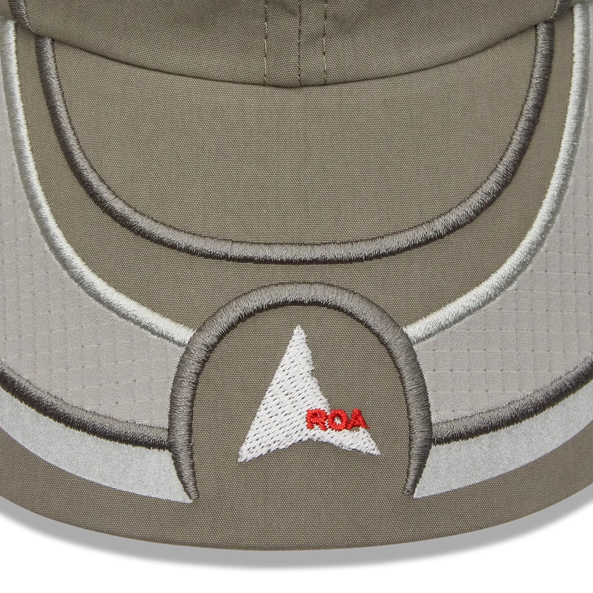 ROA Pursuit 6 Panel Cap Grey ロゴデイテール 刺繍仕様