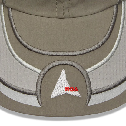 ROA Pursuit 6 Panel Cap Grey ロゴデイテール 刺繍仕様