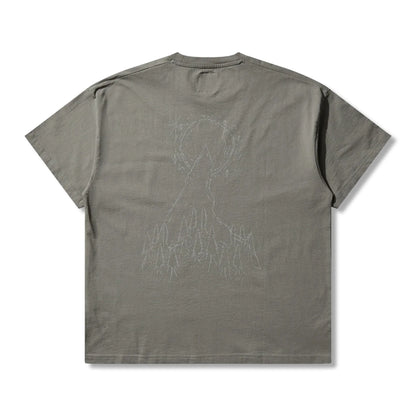 ROA Ryli T-Shirt Grey 背面デザイン バックデザイン