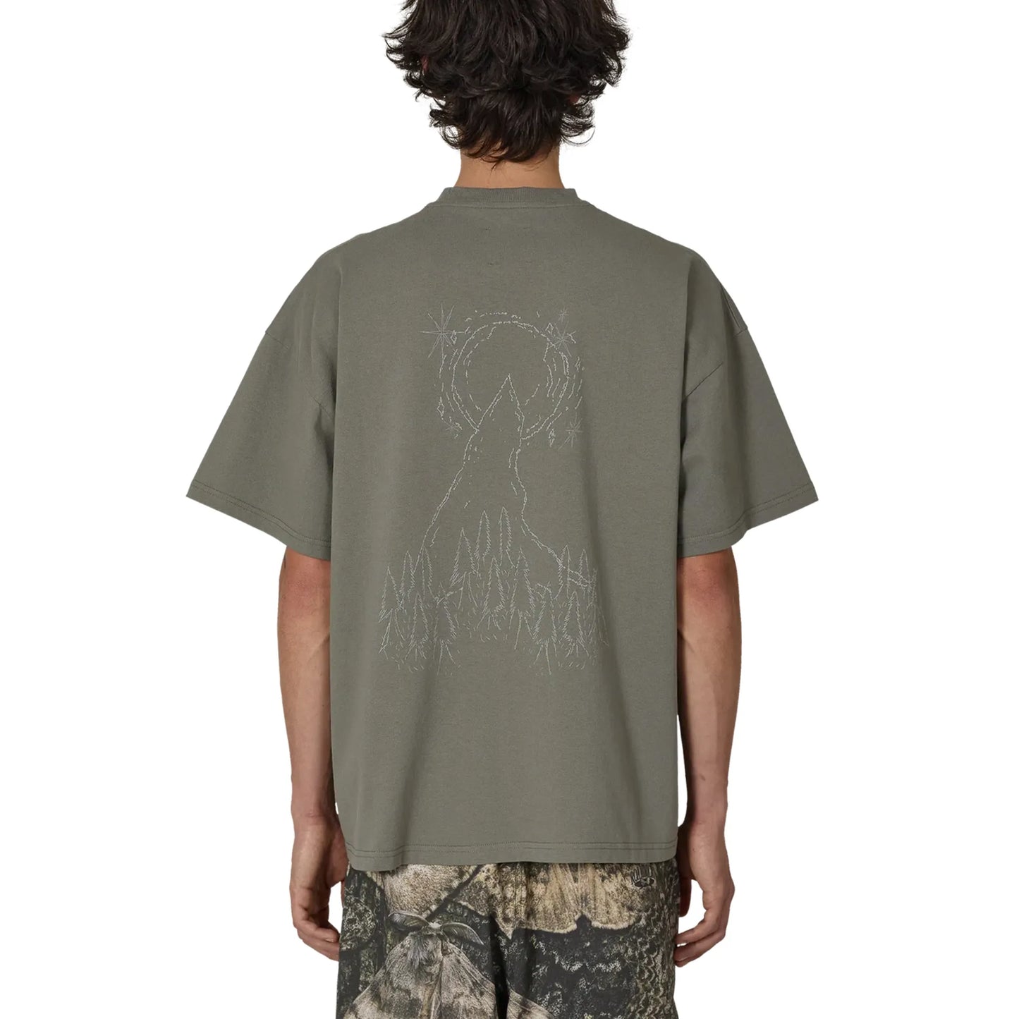 ROA Ryli T-Shirt Grey バックデザイン 背面シルエット