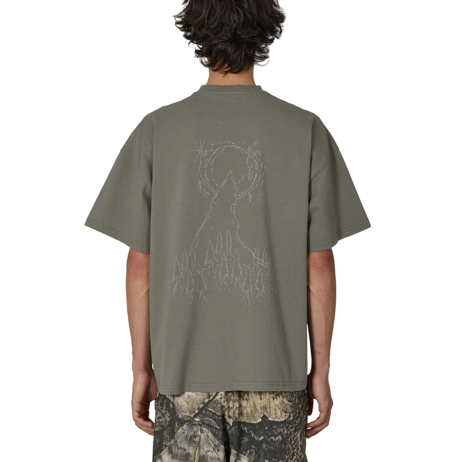 ROA Ryli T-Shirt Grey バックデザイン 背面シルエット