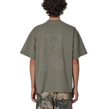 ROA Ryli T-Shirt Grey バックデザイン 背面シルエット